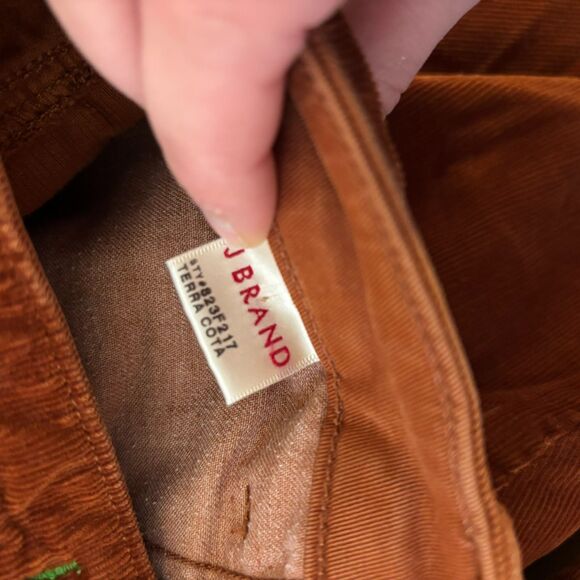 J Brand size 28 Terracotta Corduroy Fall Time Autumn Neutral Flare Pants - Picture 5 of 8